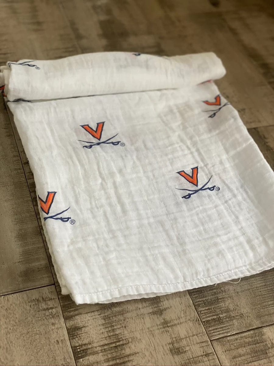 Three Little Anchors College Swaddle Blanket - Virginia Cavaliers - TLAVA100