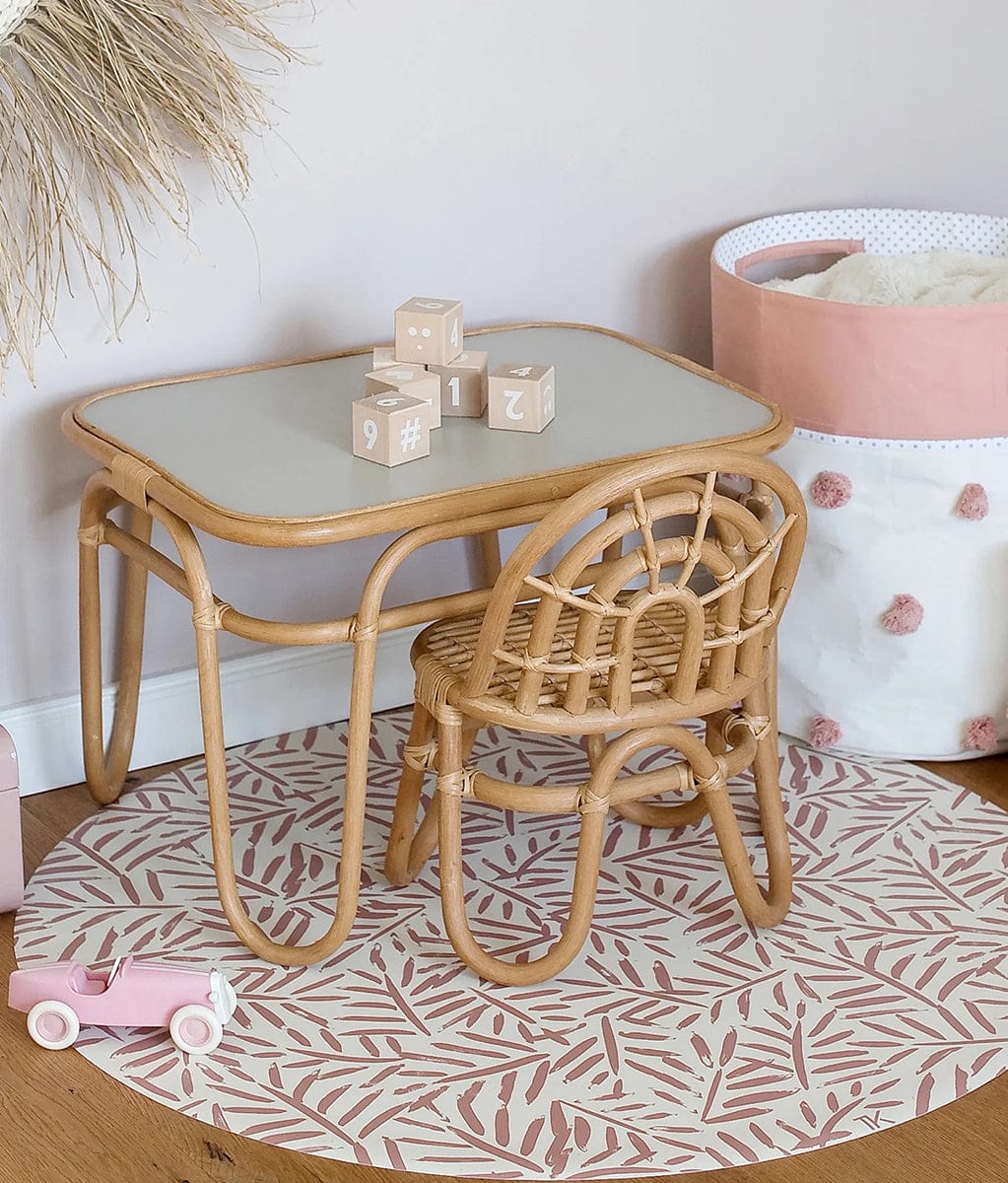 Toddlekind Prettier High Chair Splat Mats - Ocean Leaves - Sea Shell - 4260620339539