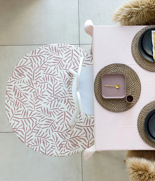 Toddlekind Prettier High Chair Splat Mats - Ocean Leaves - Sea Shell - 4260620339539