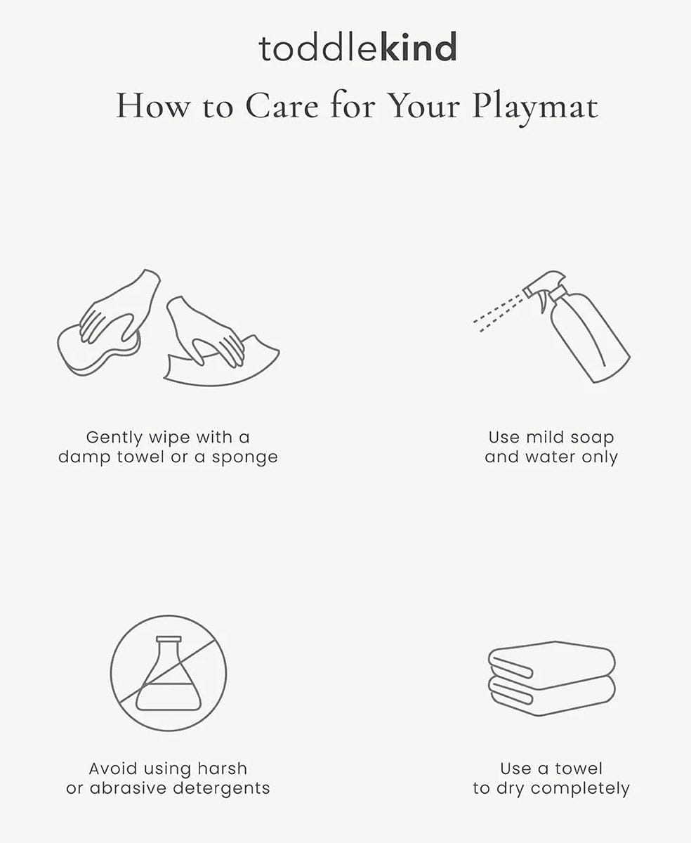 Toddlekind Printed Foam Puzzle Playmat - Nordic - Clay - 4260620339577