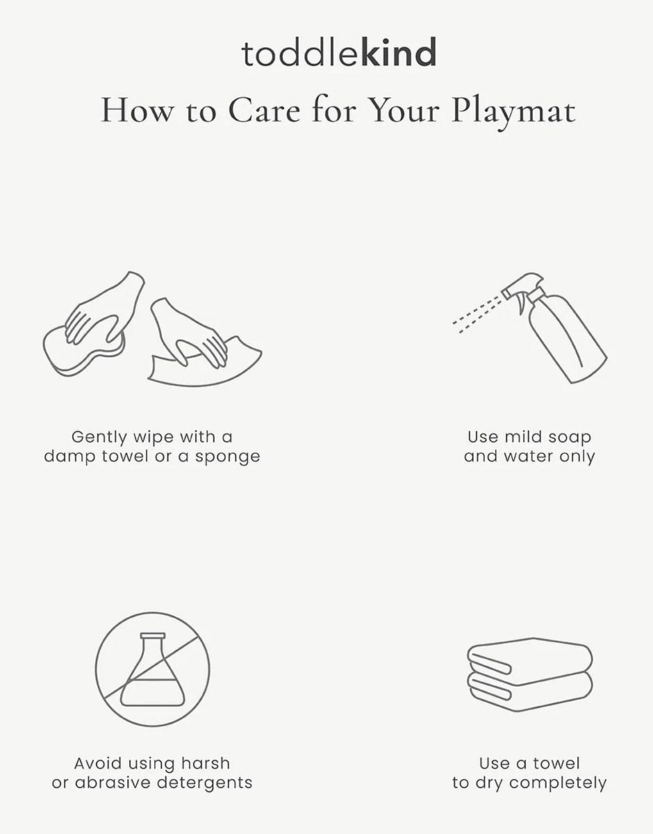 Toddlekind Printed Foam Puzzle Playmat - Sandy Lines - Stone - 4260620339065