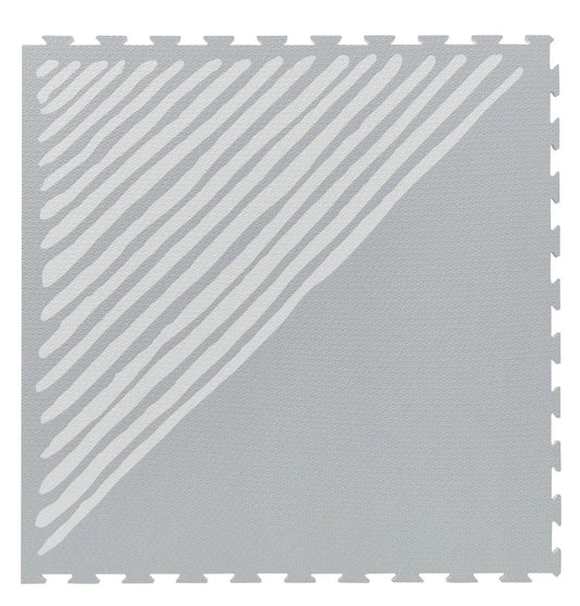 Toddlekind Printed Foam Puzzle Playmat - Sandy Lines - Stone - 4260620339065