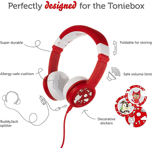 Tonies Headphones - Red (3y+) - 10001350