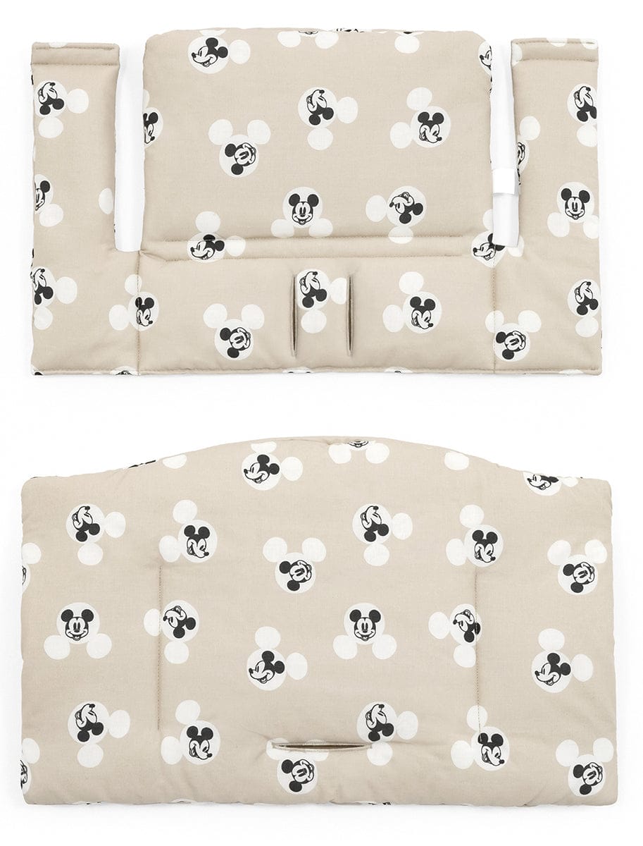 Tripp Trapp High Chair and Cushion with Stokke Tray - Black / Mickey Signature