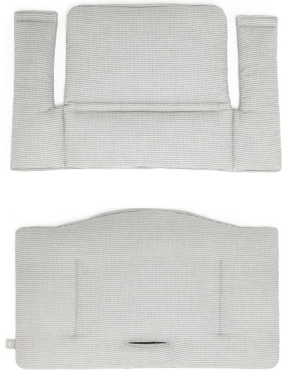 Tripp Trapp High Chair and Cushion with Stokke Tray - Walnut / Nordic Grey