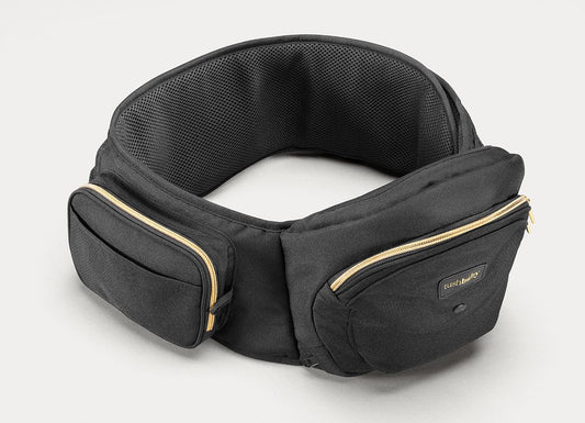 Tushbaby Hip Seat Carrier - Black / Gold - TB-BLACK-GOLD