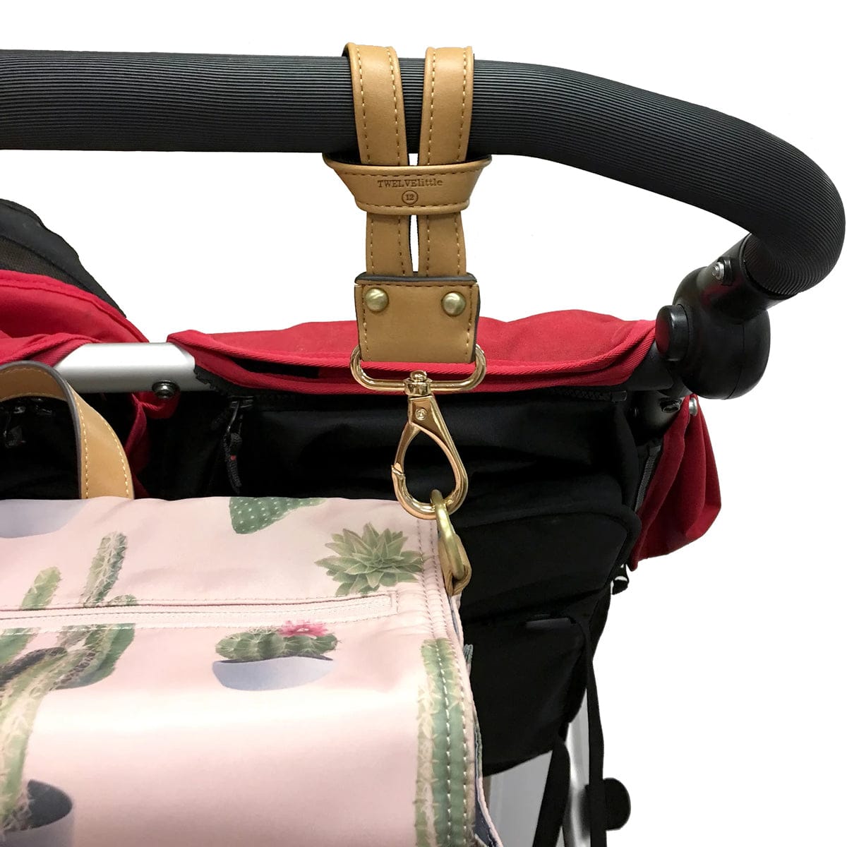 TWELVElittle On-The-Go Stroller Clips - Tan - AC010TA