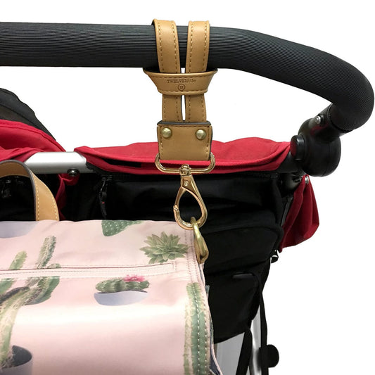 TWELVElittle On-The-Go Stroller Clips - Tan - AC010TA