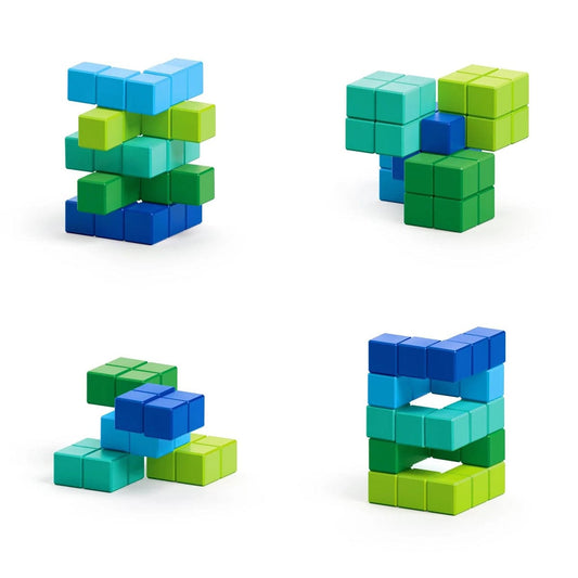 Ukidz PIXIO Abstract Series AMPHIBIO - 60 Magnetic Blocks in 5 Colors - 1020202