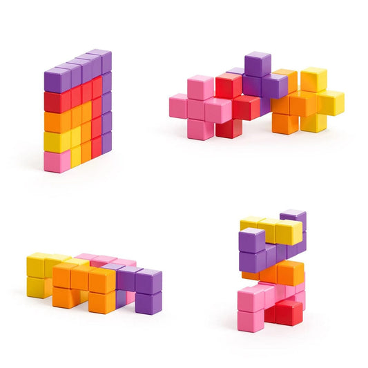 Ukidz PIXIO Abstract Series PIXOPLASMA - 60 Magnetic Blocks in 5 Colors - 1020201