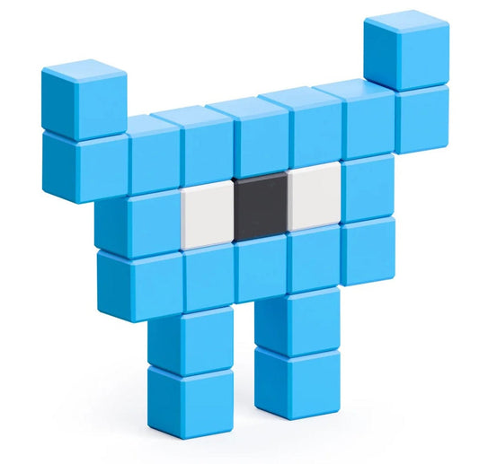 Ukidz PIXIO Mini Monster Japz - 23 Magnetic Blocks in 3 Colors - 1050204