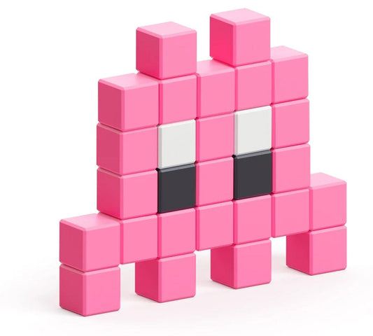 Ukidz PIXIO Mini Monster Pin - 28 Magnetic Blocks in 3 Colors - 1050201
