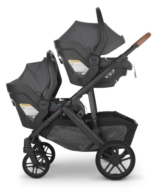 UPPAbaby Vista V2 Twin Double Stroller + MESA MAX Travel System Bundle - Lucy / Jake - TWIN-TRVL-MAX-0320-VIS-US-LCY