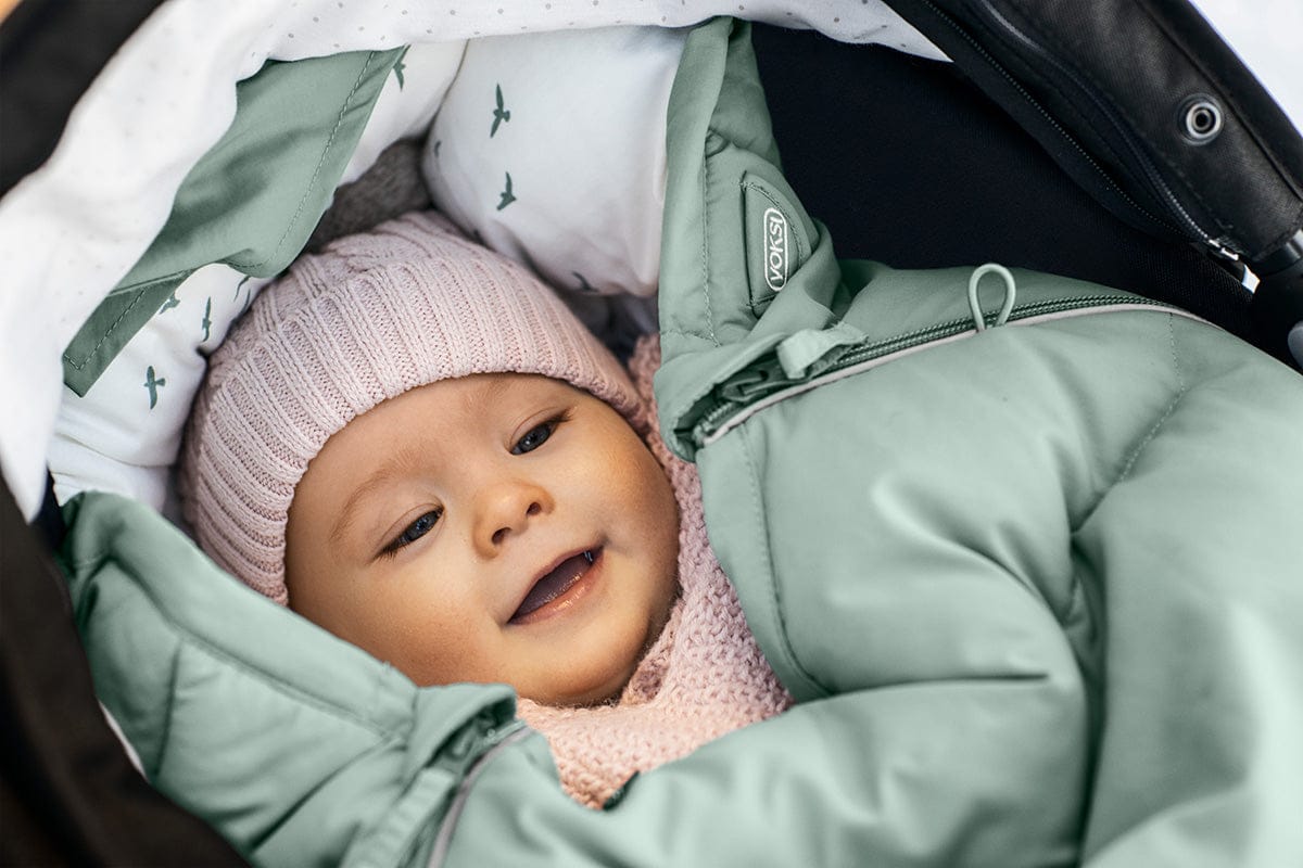 Voksi Urban Footmuff - Pine Green / Cream