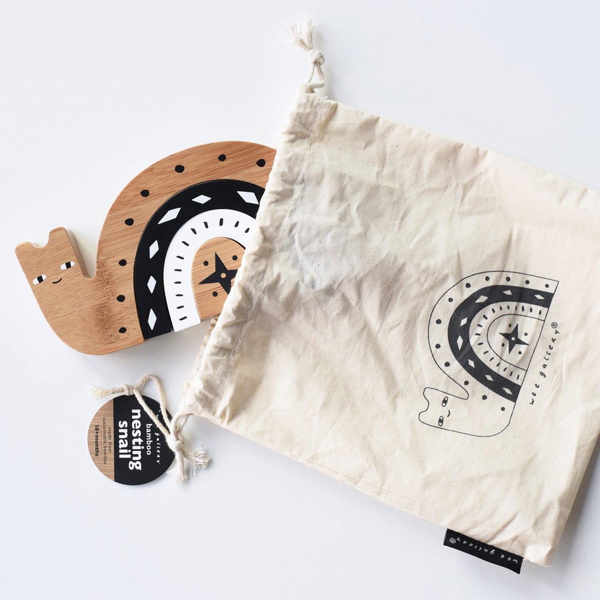 Wee Gallery Bamboo Nesting Snail - WG5004