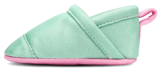 Woolybubs The Newbie Baby Shoe, Size 1 - Green / Pink - NEW-04-1