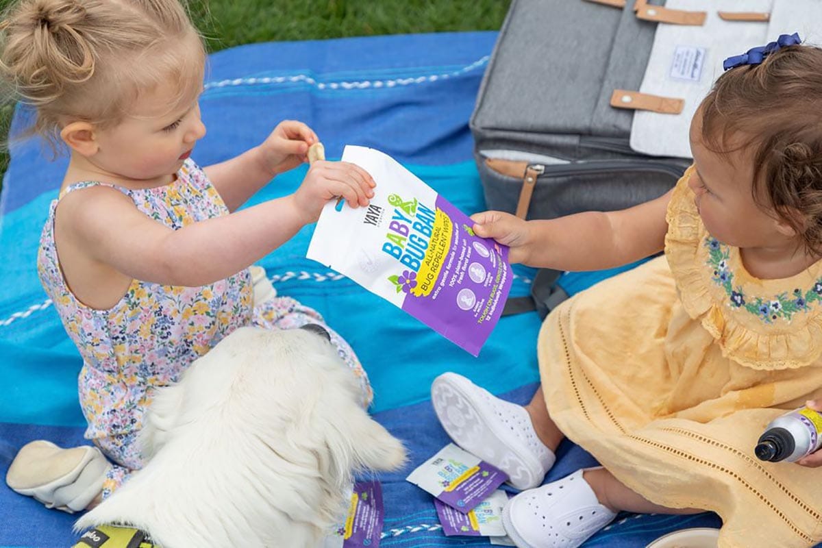 Yaya Organics Baby Bug Ban Repellent Wipes - 12 pack - BBBWIPE12