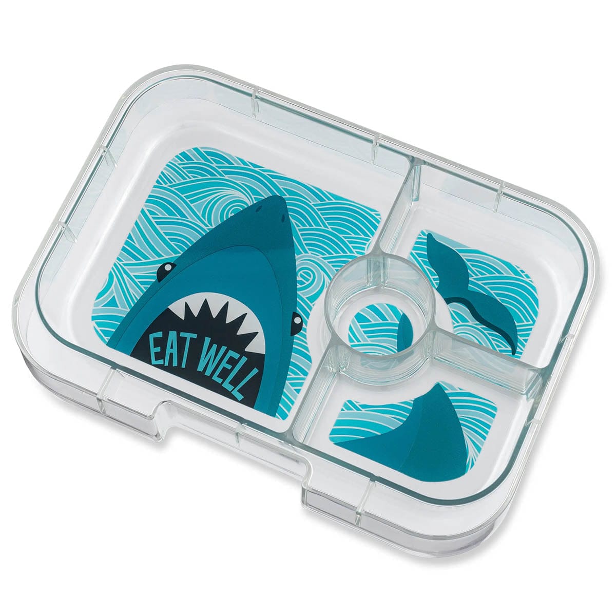 Yumbox Leakproof Bento Lunchbox, Panino - Bamboo Green / Shark Tray - BGII202110SK