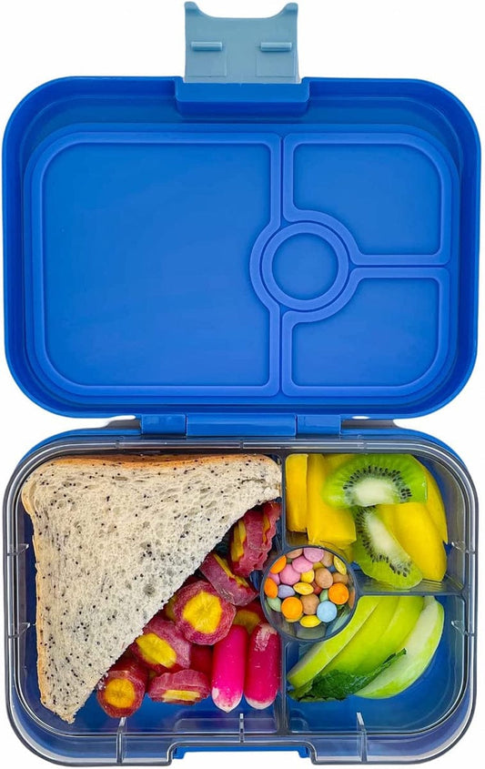 Yumbox Leakproof Bento Lunchbox, Panino - True Blue / Shark Tray - TBII202110SK
