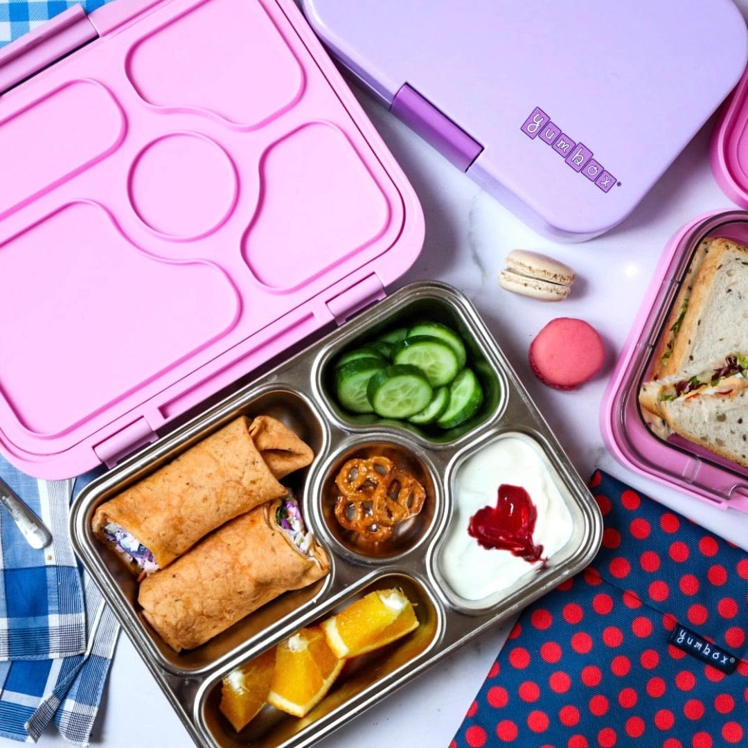 Yumbox Leakproof Bento Lunchbox, Presto Stainless Steel - Rose Pink - RPPS202112