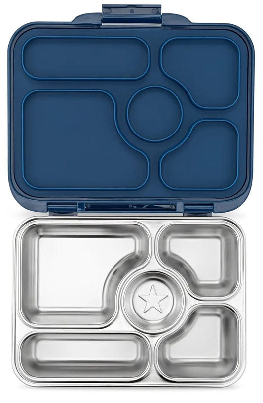 Yumbox Leakproof Bento Lunchbox, Presto Stainless Steel - Santa Fe Blue - SBPS202107