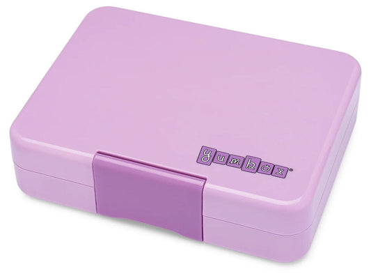 Yumbox Leakproof Bento Snack Box, 3 Compartment - Lulu Purple / Rainbow - LPSN202303R