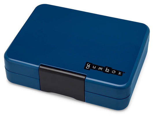 Yumbox Leakproof Bento Snack Box, 3 Compartment - Monte Carlo Blue / Navy - MBSN202303N