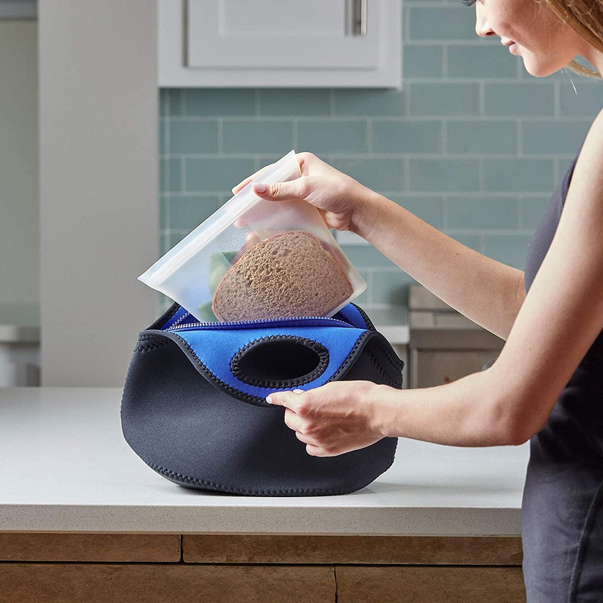 Zip Top Sandwich Bag - Frost - Z-BAGS-01