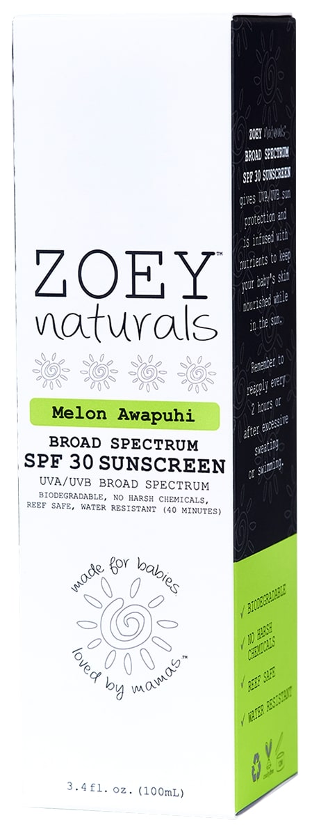 Zoey Naturals SPF 30 Sunscreen - Melon Awapuhi - F-ZN-00281