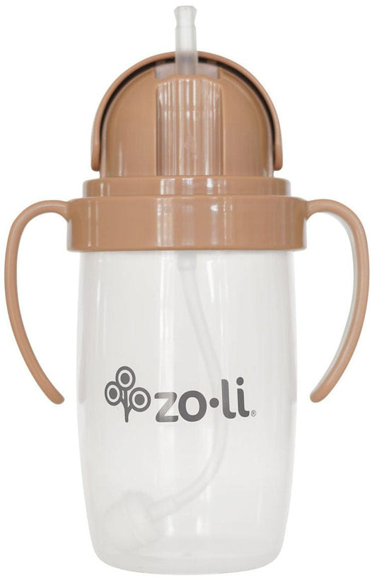 Zoli Bot 2.0 Weighted Straw Sippy Cup, 10oz - Sand Stone - BF21BOT2SS