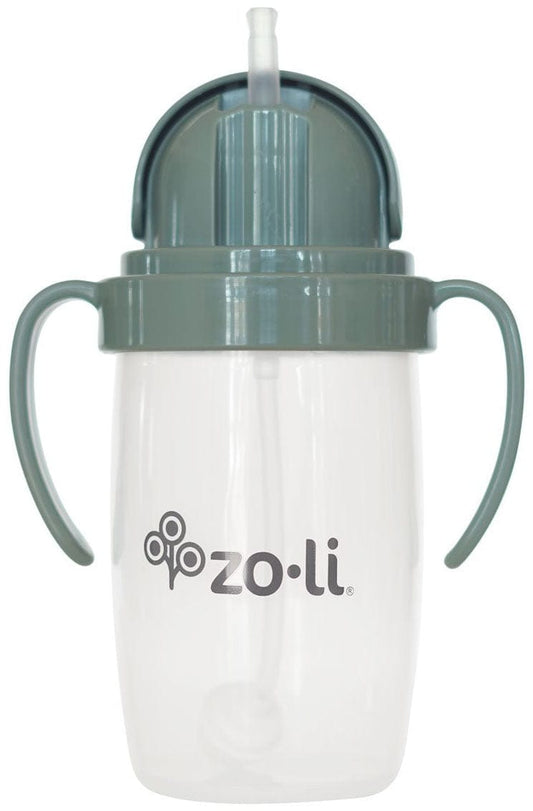 Zoli Bot 2.0 Weighted Straw Sippy Cup, 10oz - Spruce Green - BF21BOT2SG
