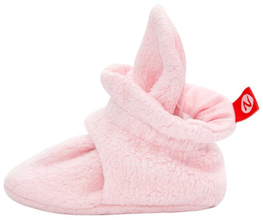 Zutano Cozie Fleece Baby Bootie - Baby Pink, 3m