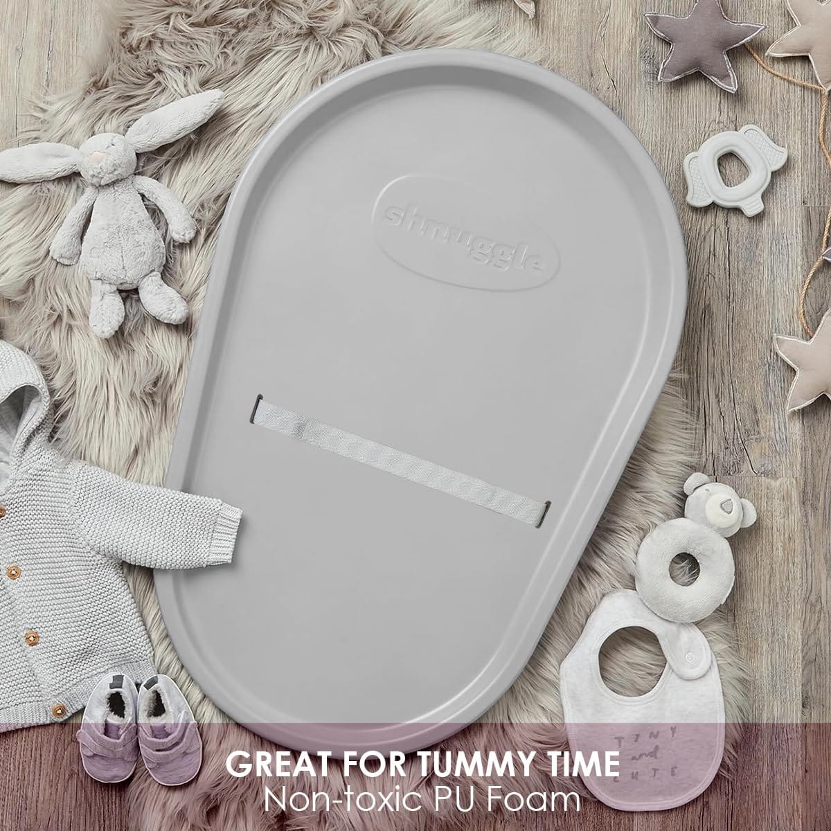 Shnuggle Squishy Changing Mat - Grey - SHN-SQS-GRY