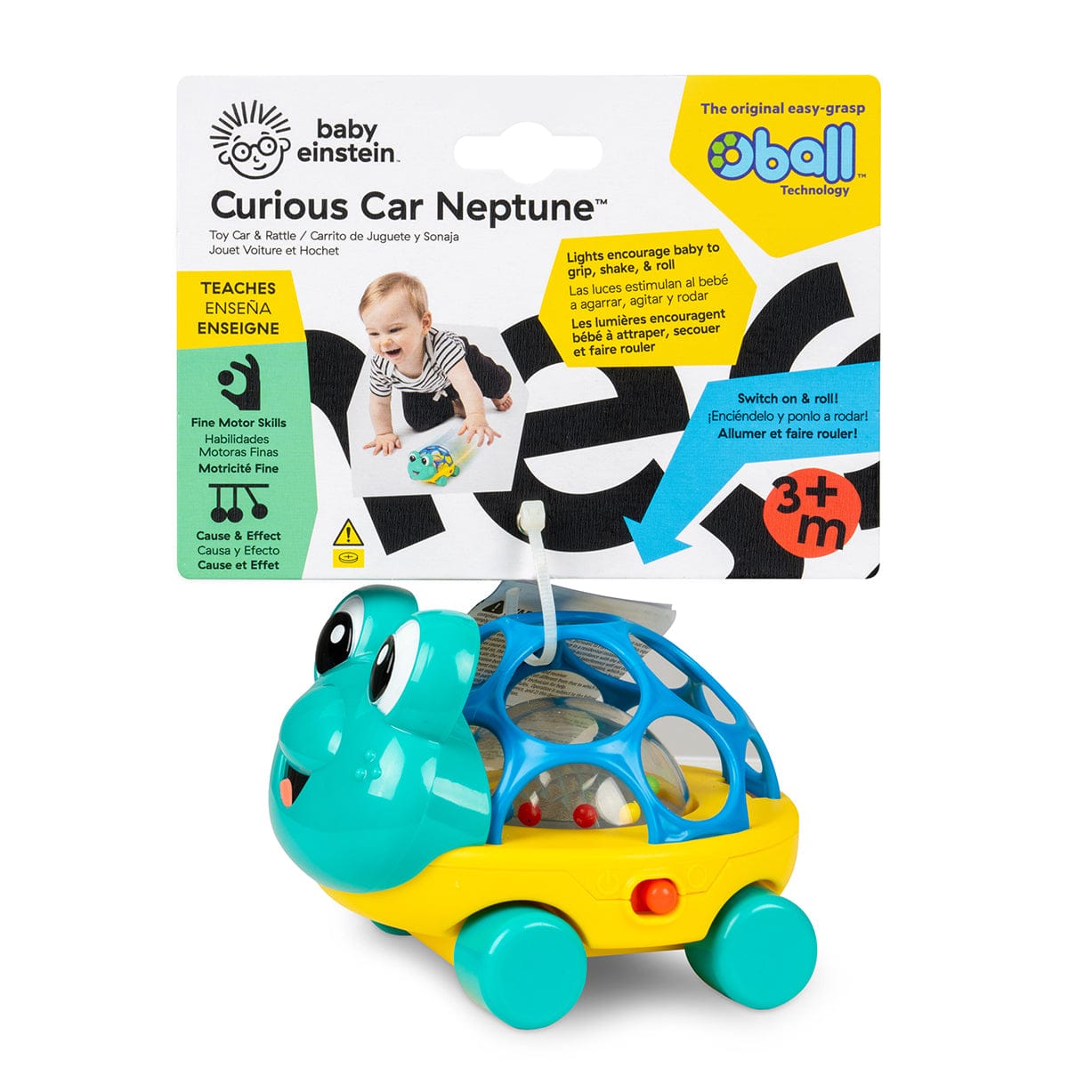 Kids2 Baby Einstein Curious Car Neptune Oball Toy Car & Rattle - 16766-000-000-06