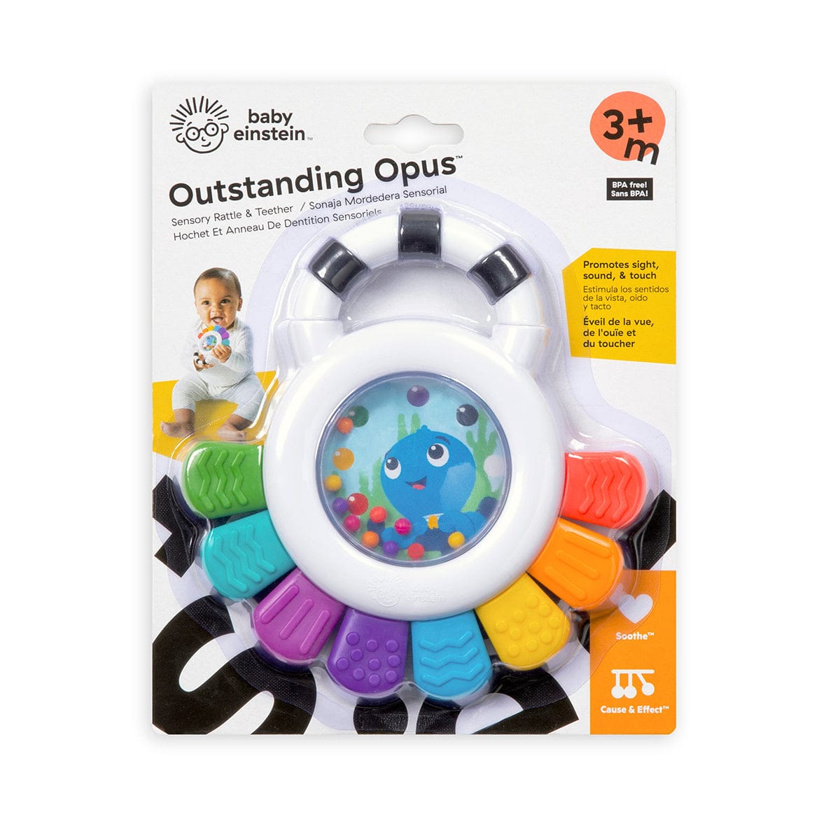 Kids2 Baby Einstein Outstanding Opus Sensory Rattle & Teether - 12487-000-000-06