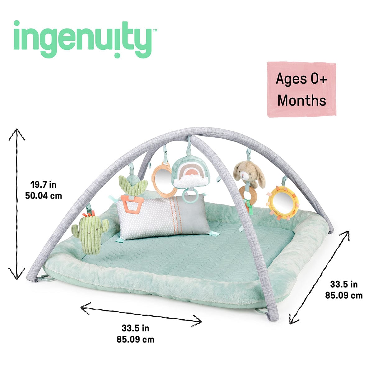 Kids2 Ingenuity Calm Springs Plush Activity Gym - Chic Boutique - 12919-000-000-02