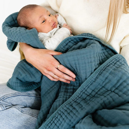 Lou Lou & Company Cloud Muslin Quilt - Balsam, Large