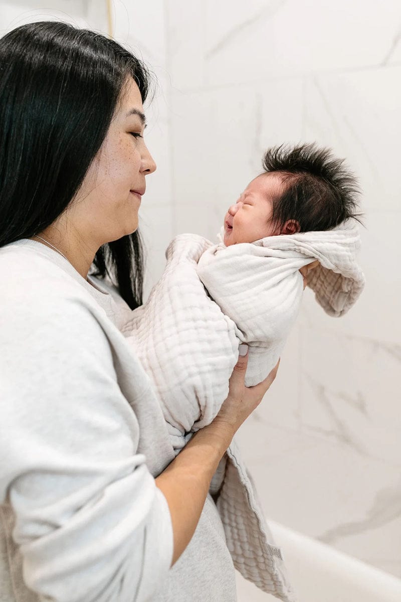 Lou Lou & Company Infant Hooded Bath Towel - Grey - 23677