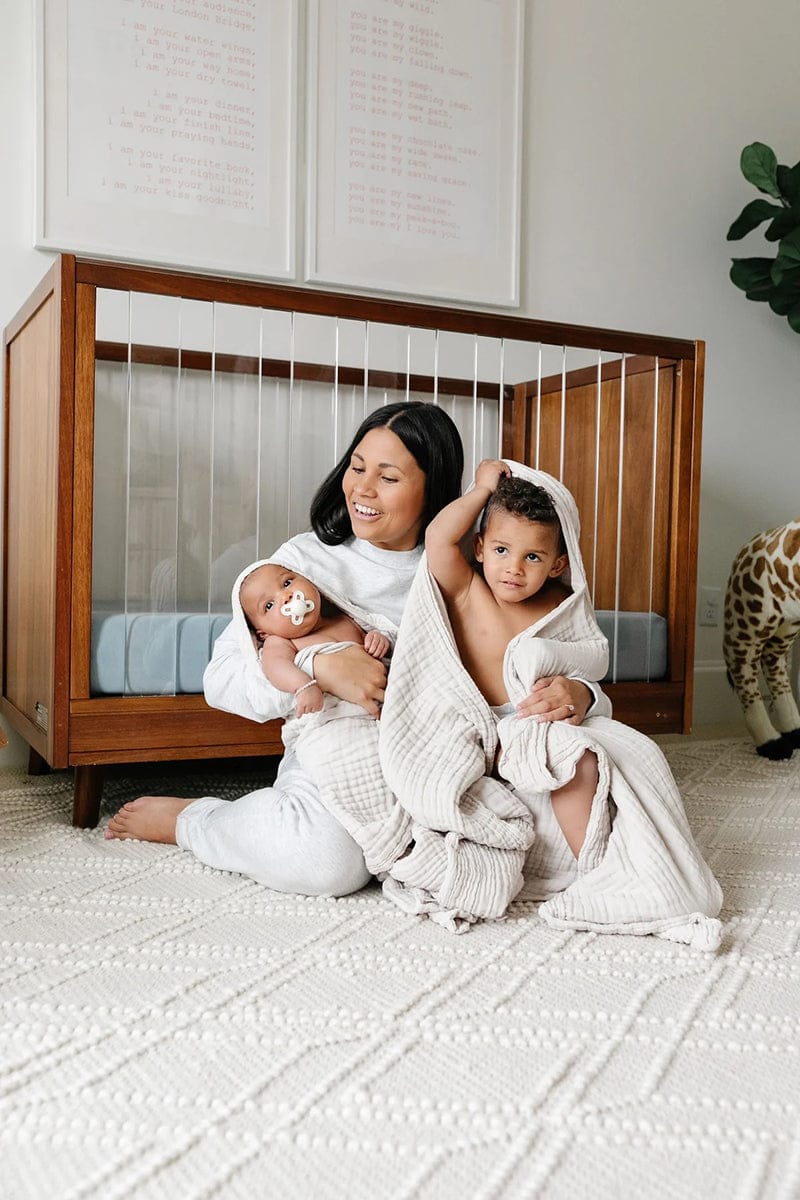 Lou Lou & Company Toddler Hooded Bath Towel - Grey - 23702