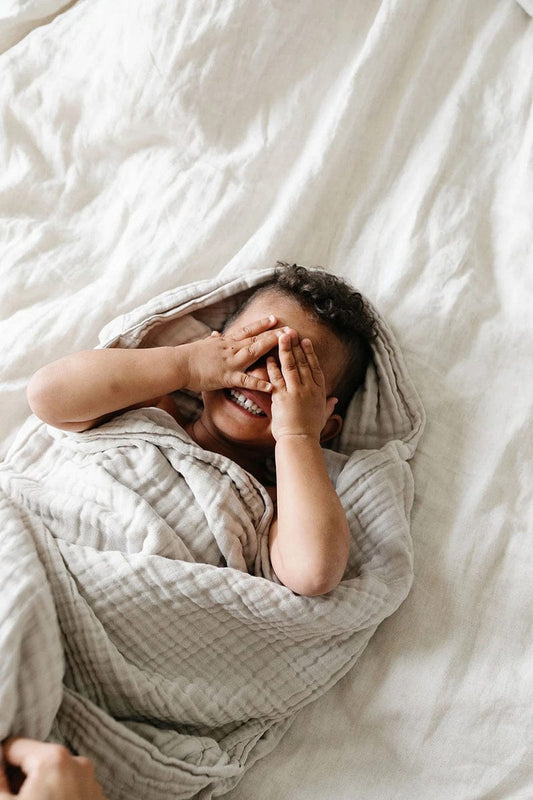 Lou Lou & Company Toddler Hooded Bath Towel - Grey - 23702