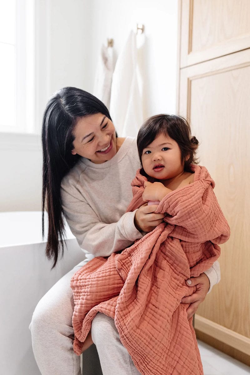 Lou Lou & Company Toddler Hooded Bath Towel - Rose - 23703