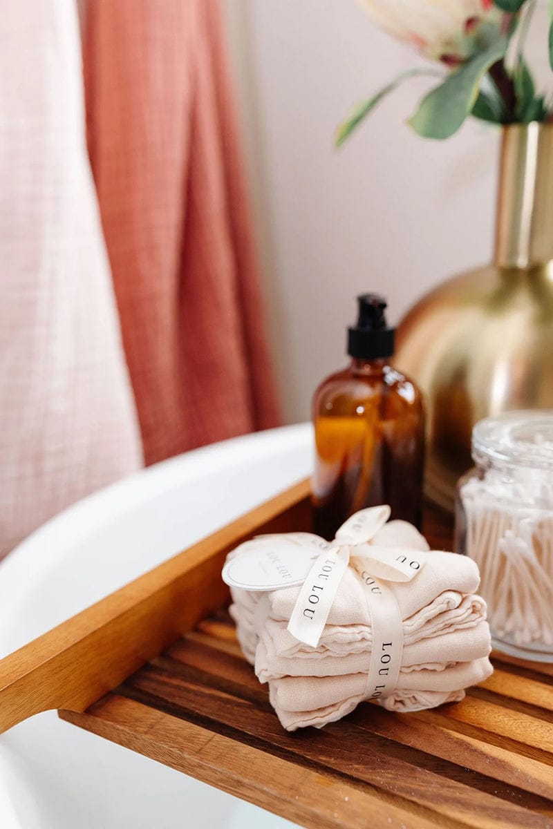 Lou Lou & Company Washcloth, 3 Pack - Rose - 23709