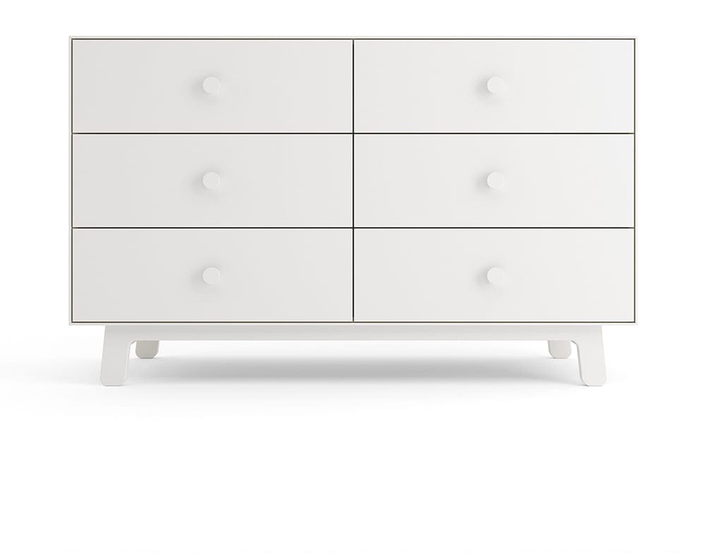 Oeuf 6 Drawer Dresser - Sparrow - White - 1M6D-S-03