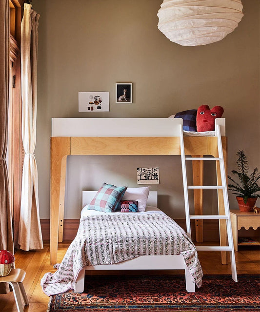 Oeuf Perch Twin Lower Bed - White - 2PTW03