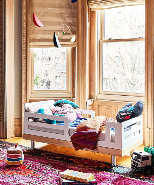 Oeuf Classic Toddler Bed - White/Birch - 1TB002-L