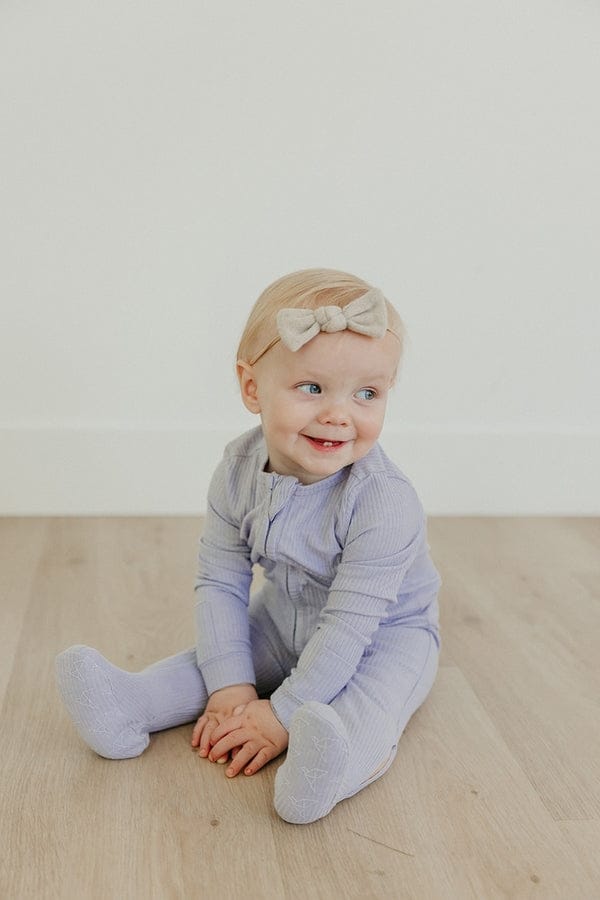 Copper Pearl Zip-up Footie, Periwinkle (3-6M) - X003V4NAEV