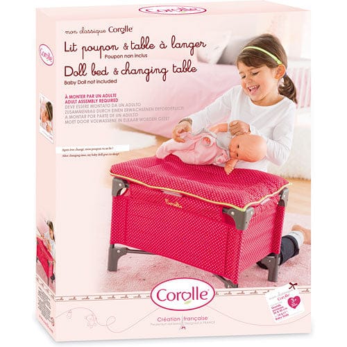 Corolle Mon Classique Doll Bed & Change Table Toy - DMT98