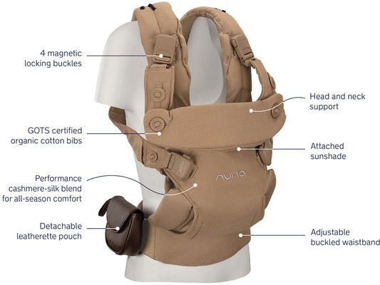 Nuna CUDL Luxe 4 in 1 Baby Carrier - Canyon - BC17250CYN