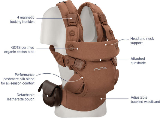 Nuna CUDL Luxe 4 in 1 Baby Carrier - Sienna - BC17250SIE