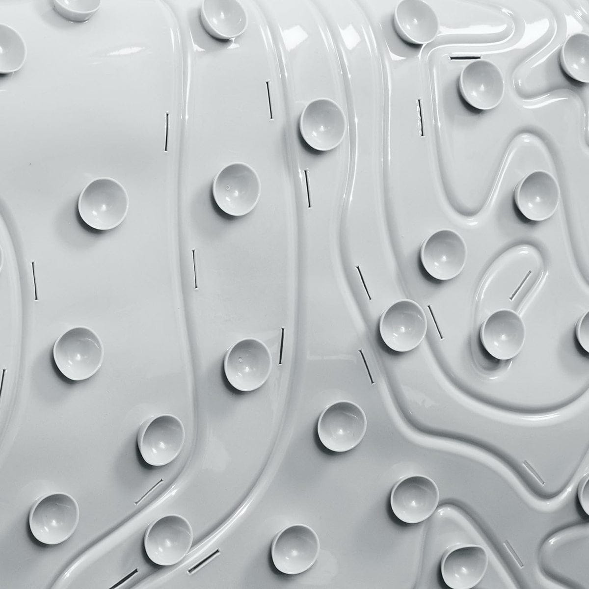 Boon GRIFFLE Textured Non Slip Baby Bath Tub Mat - Gray - B11211